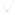 Collier mit Anhänger 750/18 K Weissgold mit GIA-Diamant 0.50 ct H/si, Zargenfassung - CGAN003-050-WG