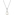 Collier mit Anhänger 925 Silber rhodiniert mit Kunstperle 7mm & Zirkonia - 332210