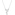 Necklace with Pendant 925 Silver rhodium-plated with Cubic Zirconia 43cm, Flowers - ACA141Z40
