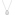 Collier mit Anhänger 925 Silber rhodiniert mit Zirkonia 43cm, Tropfen - S10.55116