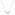 Collier Argent 925 rhodié avec zircone cœur 43cm - ASCX10Z40