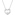 Collier mit Anhänger 925 Silber rhodiniert mit Zirkonia rund 43cm, Herz - 332316.1