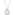 Necklace with Pendant 925 Silver rhodium-plated with round Cubic Zirconia 43cm, Hearts - ASCB79Z38