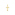 Cross Pendant 750/18 K Yellow Gold 13 x 22mm - AY4008