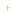 Cross Pendant 750/18 K Yellow Gold 14 x 26mm - AY4009