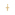 Cross Pendant 750/18 K Yellow Gold 32 x 21mm - A12GG
