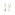 Drop Earrings 750/18 K Yellow Gold with Ruby - 1874R