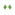 Clous d'oreilles or rosé 750/18 ct avec laque vert, Cactus - 8574V