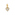 Pandora Gold Moments Charm Pendant Double Cœur Scintillant 925 Argent - 763765C01