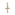Pandora Gold Moments Kreuz Charm-Anhänger - 764063C01