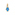 Pandora Gold Moments Opalescent Blue Hamsa Hand Dangle Charm - 762699C01