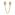 Pandora Gold Moments Clear Pavé Safety Chain Clip Charm - 766322C01-05