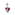 Pandora Moments Red Heart & Keyhole Double Dangle Charm 925 Silver - 793119C01