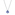 Pandora Timeless Sparkling Blue Herbarium Cluster Pendant Necklace Sterling Silver - 392387C02-45