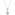 Swarovski Angelic necklace, blue, rhodium plated - 5559381