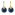 Swarovski Boucles d'oreilles Bella V, bleu, métal doré - 5498875