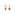 Swarovski Chroma Drop-earrings Heart, Red, Gold-tone plated - 5684760