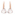 Swarovski Lunar earrings, pink, pink gold plated - 5528509