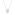 Swarovski Sparkling Dance necklace, blue, rhodium plated - 5485721