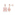 Thomas Sabo Sterling Silver Glam & Soul Clous d'oreilles Pierre Rose avec Étoile - H2108-417-9