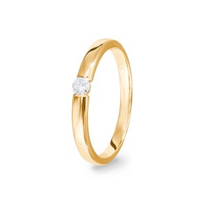 0.10 Karat Diamant Spannring 750/18 K Gelbgold