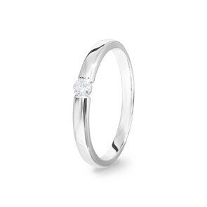 0.10 Karat Diamant Spannring 750/18 K Weissgold
