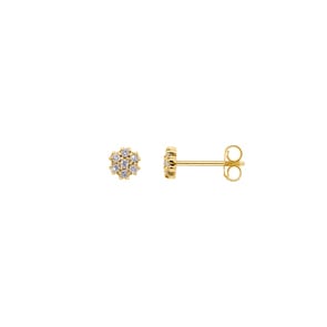0.18 Karat Diamantohrstecker 750/18 K Gelbgold
