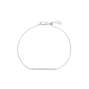 0.20 Karat Diamantarmband 750/18 K Weissgold