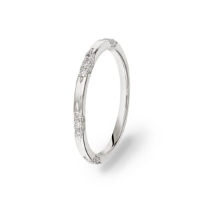 0.20 Karat Diamantring 750/18 K Weissgold