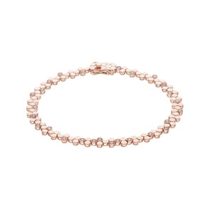 0.22 Karat Diamantarmband 750/18 K Roségold