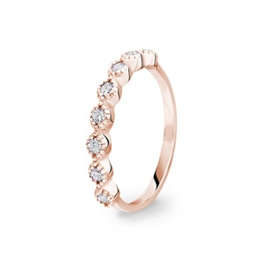 0.24 Karat Diamantring 750/18 K Roségold