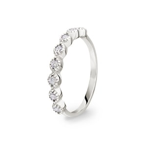 0.24 Karat Diamantring 750/18 K Weissgold