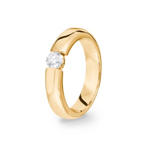 0.25 Karat Diamant Spannring 750/18 K Gelbgold