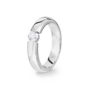 0.25 Karat Diamant Spannring 750/18 K Weissgold