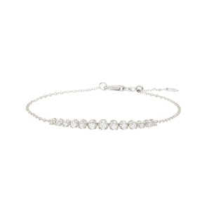 0.25 Karat Diamantarmband 750/18 K Weissgold