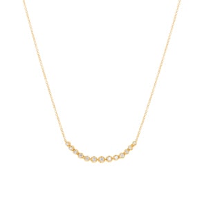 0.25 Karat Diamantencollier 750/18 K Gelbgold