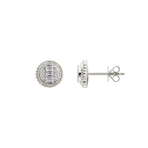 0.25 Karat Diamantohrstecker 750/18 K Weissgold