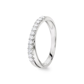 0.26 Karat Diamantring 750/18 K Weissgold