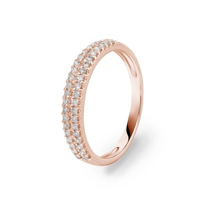 0.27 Karat Diamantring 750/18 K Roségold