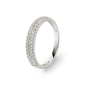0.27 Karat Diamantring 750/18 K Weissgold