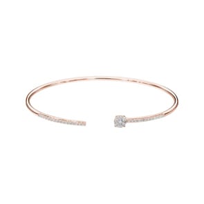 0.33 Karat Diamantarmreif offen 750/18 K Roségold