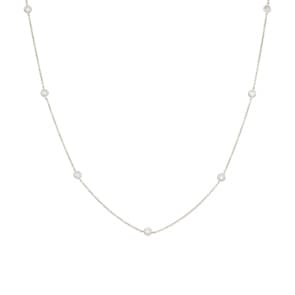 0.33 Karat Diamantencollier 750/18 K Weissgold