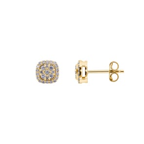 0.34 Karat Diamantohrstecker 750/18 K Gelbgold