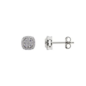 0.34 Karat Diamantohrstecker 750/18 K Weissgold
