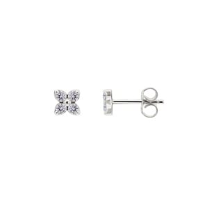 0.36 Karat Diamantohrstecker 750/18 K Weissgold