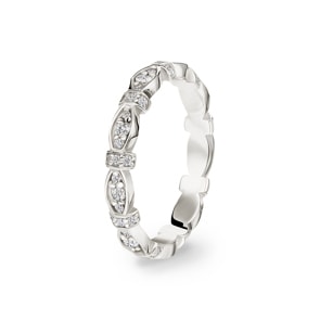 0.40 Karat Diamantring 750/18 K Weissgold