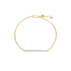 0.50 Karat Diamantarmband 750/18 K Gelbgold