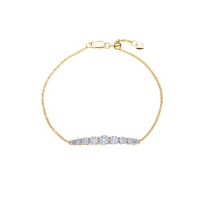 0.50 Karat Diamantarmband 750/18 K Gelbgold