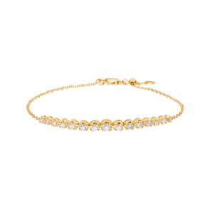 0.50 Karat Diamantarmband 750/18 K Gelbgold