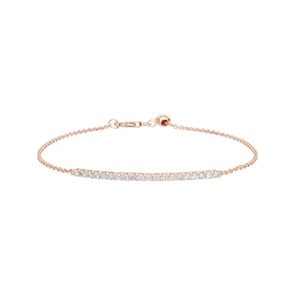 0.50 Karat Diamantarmband 750/18 K Roségold